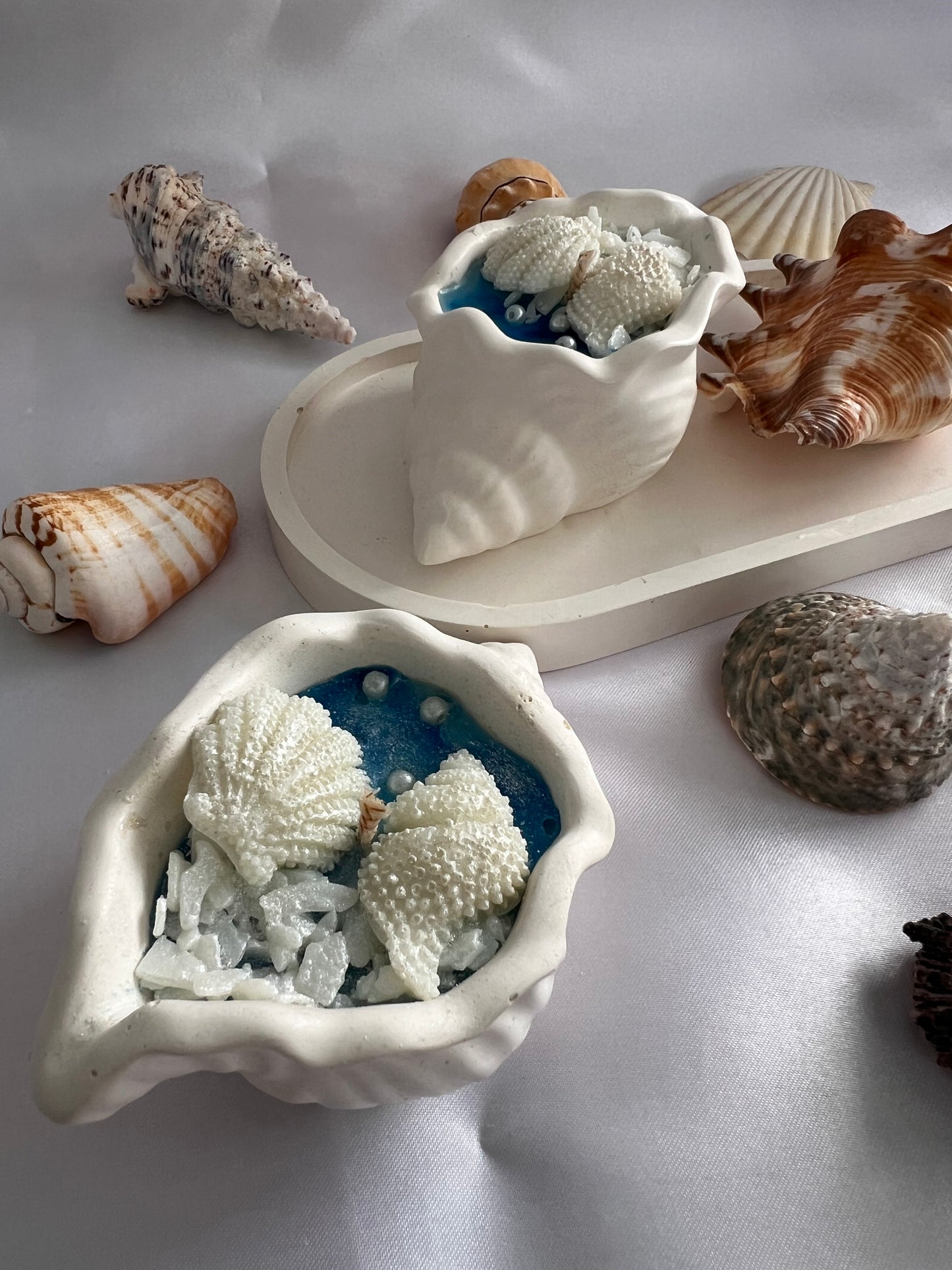 Seashell -Seashell Candle Wedding Favors for Beach Engagement Party | Coastal Theme Bridal Shower Guest Gifts | Bachelorette