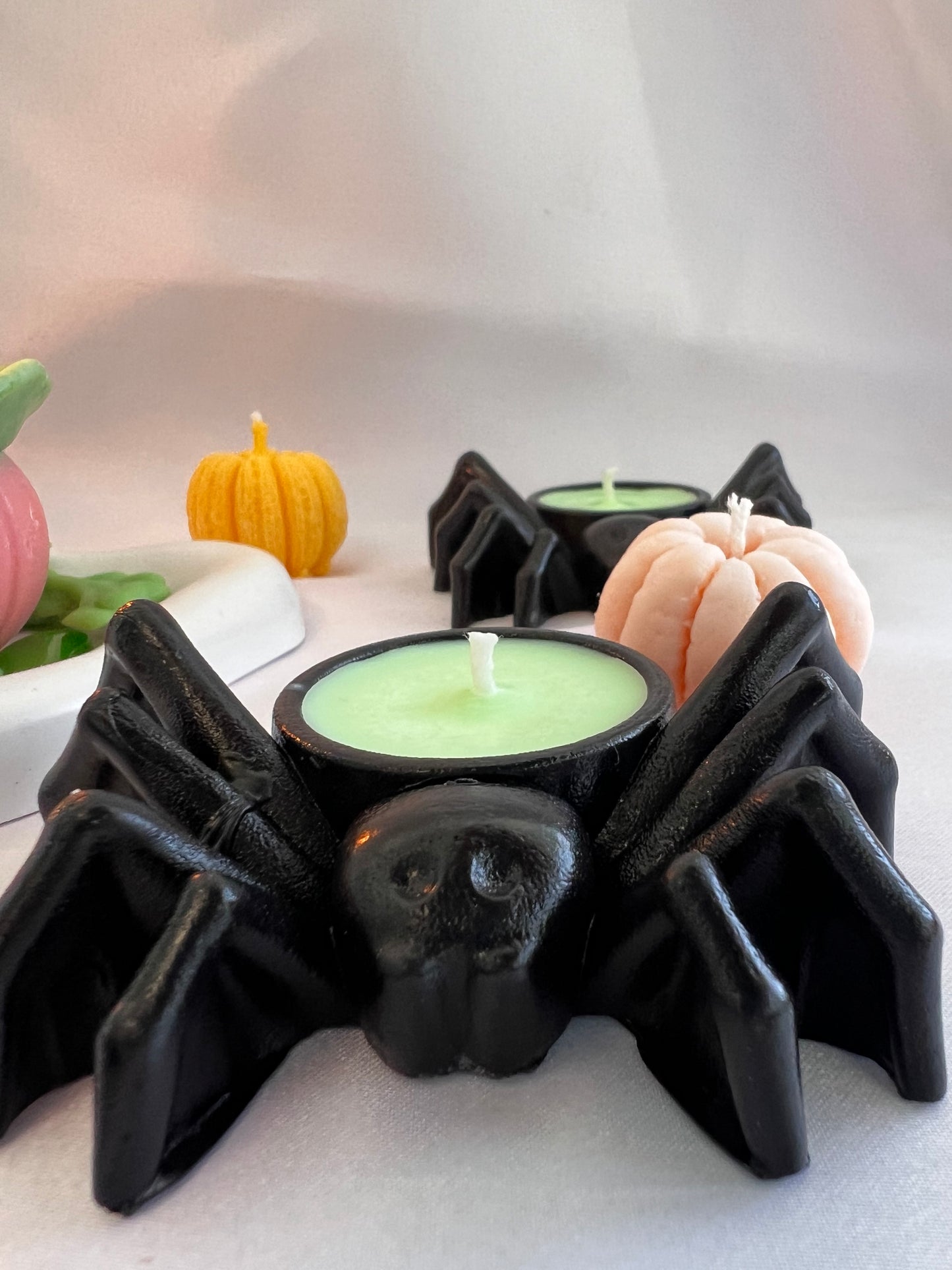 Halloween Spider Candle