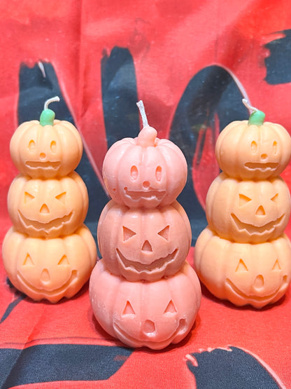Spooky Pumpkin Tower Candle
