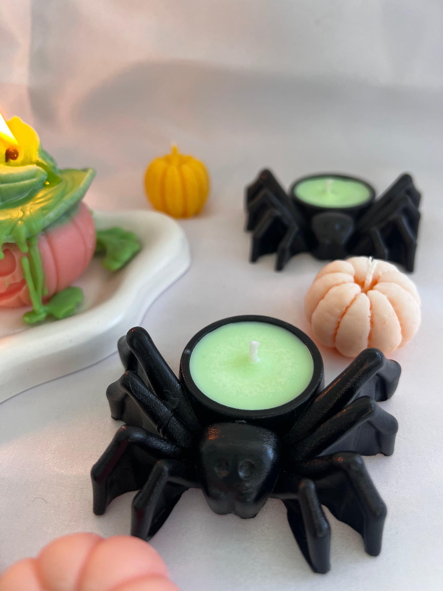 Halloween Spider Candle