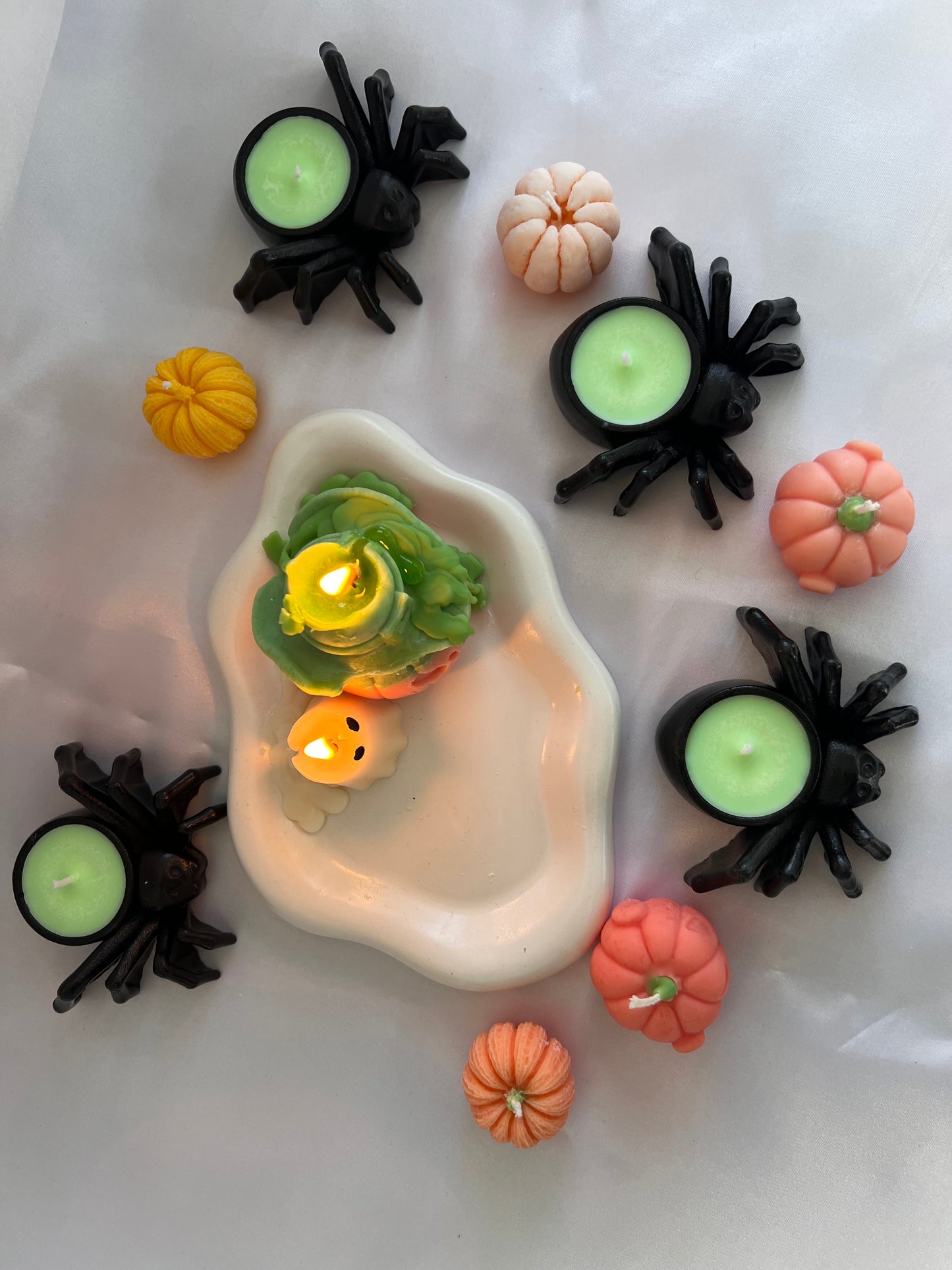 Halloween Spider Candle