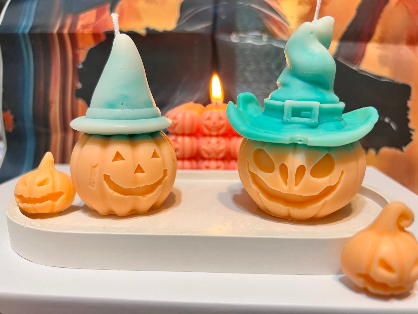 Witch Pumpkin set of 2