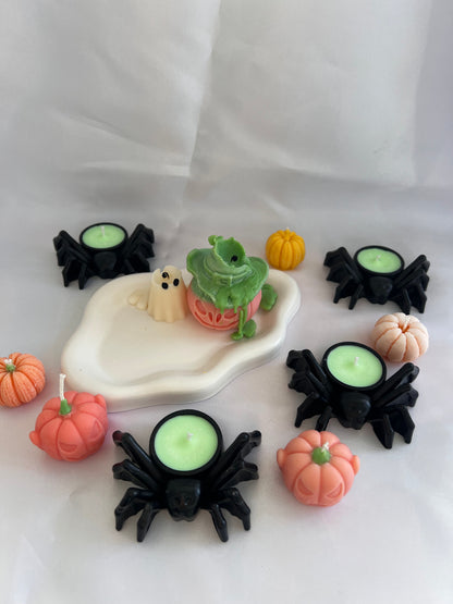 Halloween Spider Candle