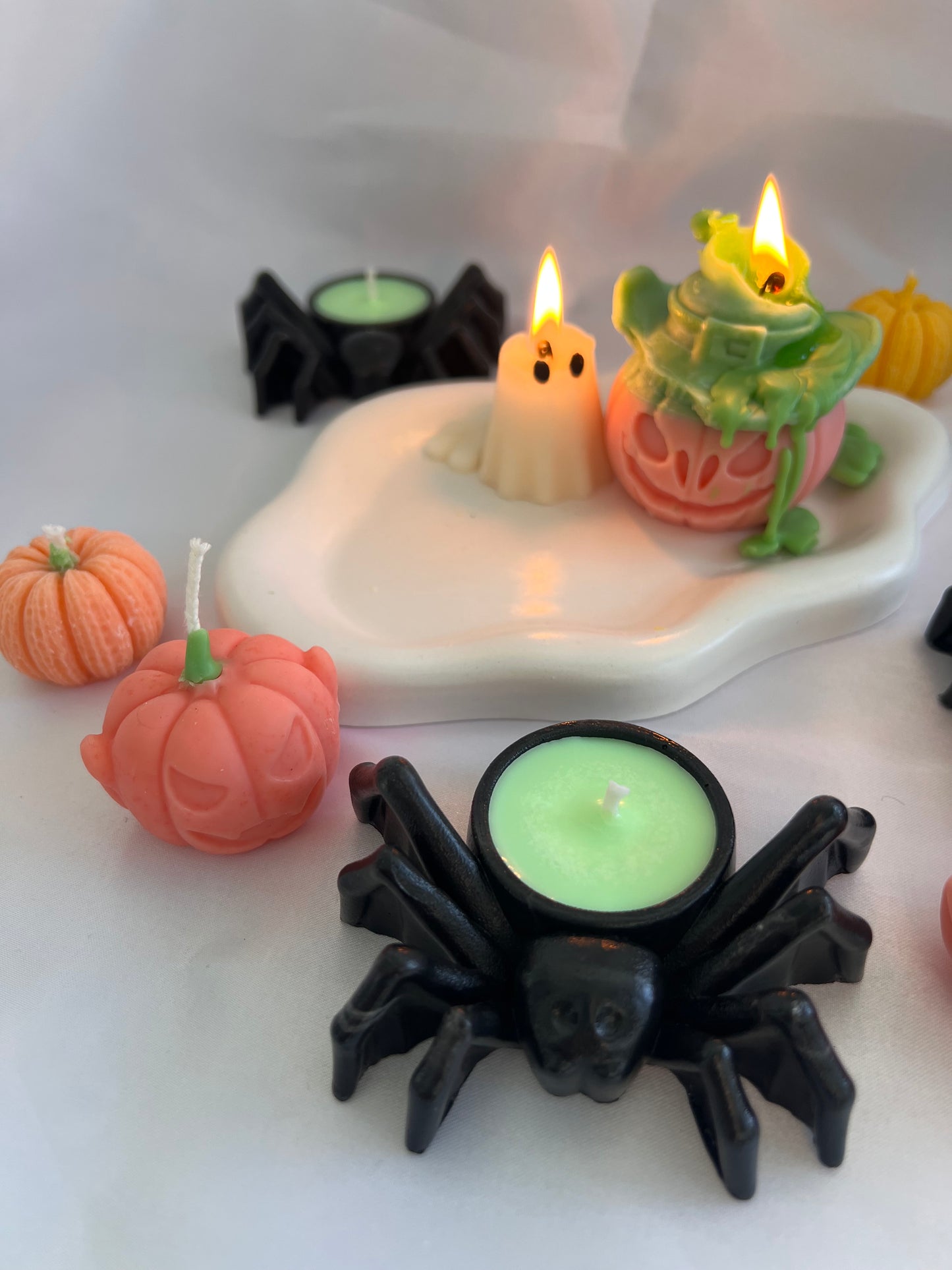Halloween Spider Candle