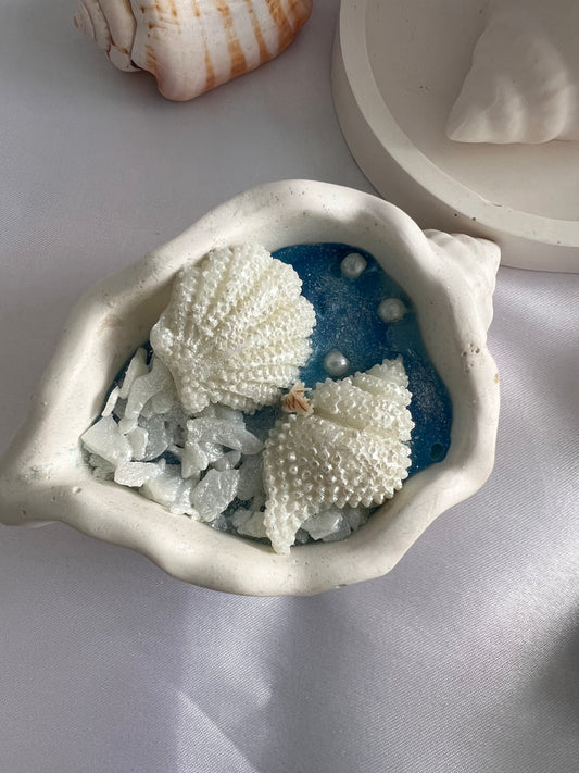Seashell -Seashell Candle Wedding Favors for Beach Engagement Party | Coastal Theme Bridal Shower Guest Gifts | Bachelorette