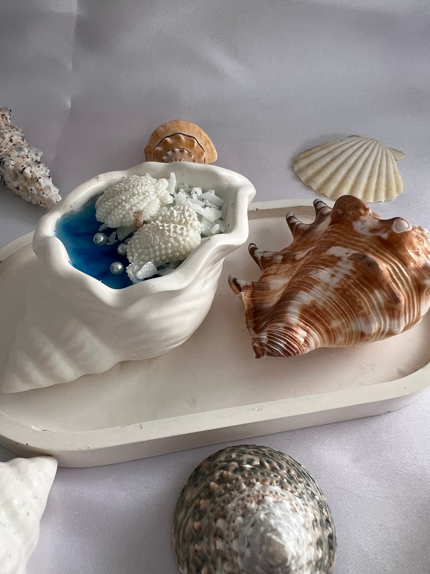 Seashell -Seashell Candle Wedding Favors for Beach Engagement Party | Coastal Theme Bridal Shower Guest Gifts | Bachelorette