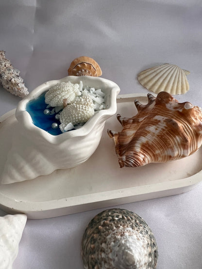 Seashell -Seashell Candle Wedding Favors for Beach Engagement Party | Coastal Theme Bridal Shower Guest Gifts | Bachelorette